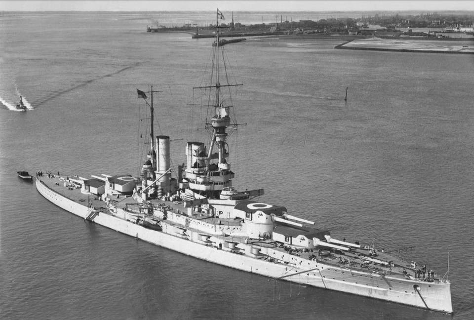 SMS Baden. The new battleship class was Germany's answer to Britain's Queen Elizabeth class.