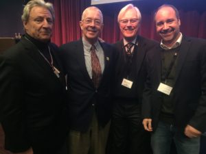 Nick Jellicoe (L) with Nat Sims, Tom Fremantle and Marc-Derfflinger von Reuter. 